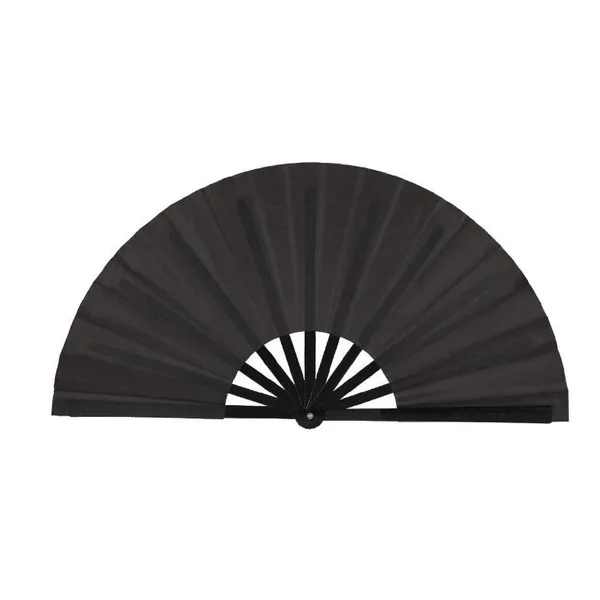 Custom plain folding fan 33 cm, black